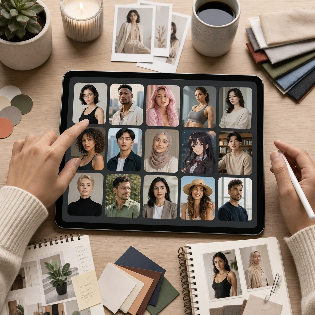 Choose the AI influencer look step in the AI Influencer Generator workflow